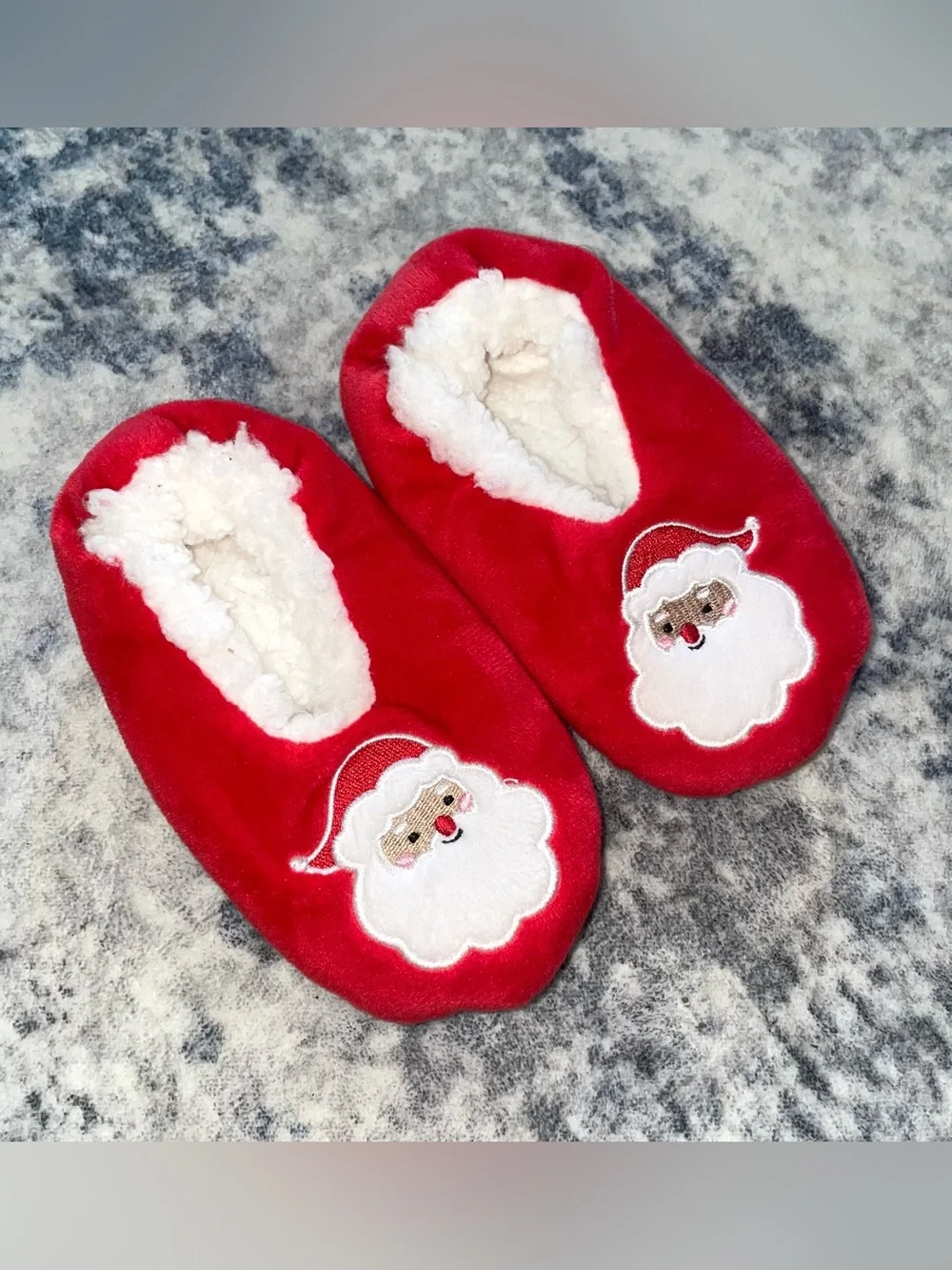 Carters Santa slippers size 2-3T